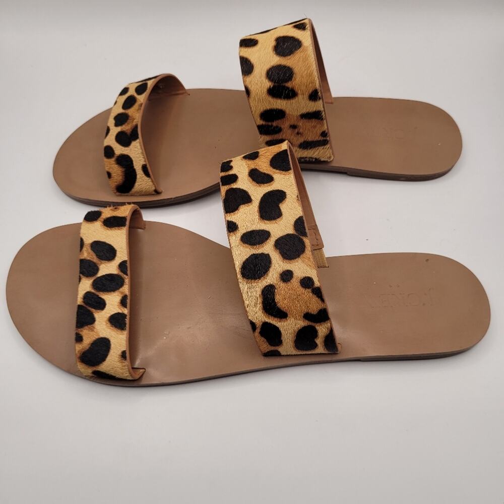J.Crew Leopard Easy Summer Slide Sandals Size 7